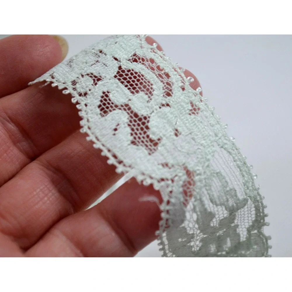 Vintage Lot of 4 Eyelet Trim Lace Crochet & Embroidered